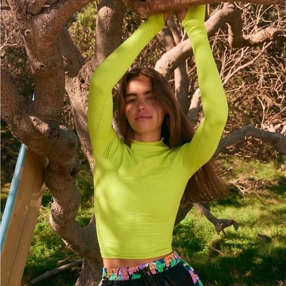 FP Movement by Free People Lime Long Sleeve Top - Picture 1 of 10